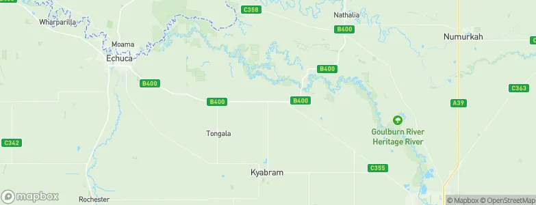 Wyuna, Australia Map