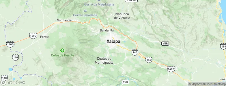 Xalapa, Mexico Map