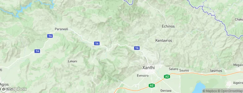 Xanthi, Greece Map