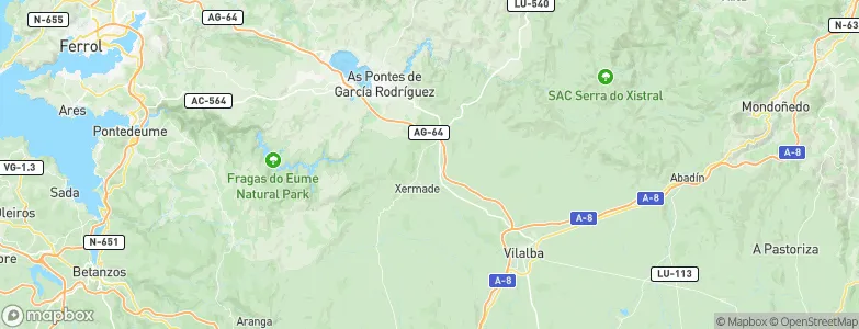 Xermade, Spain Map