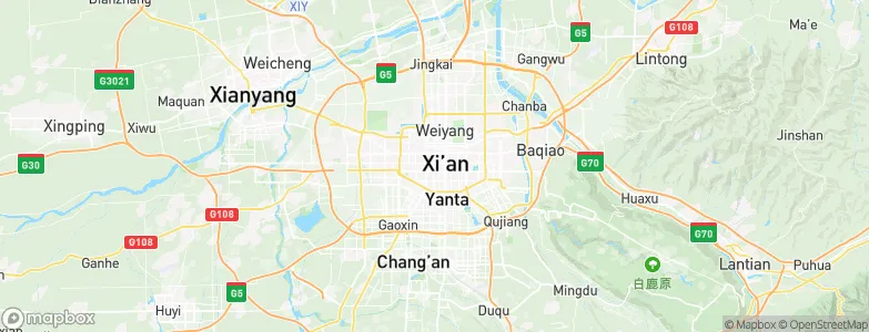 Xi'an, China Map