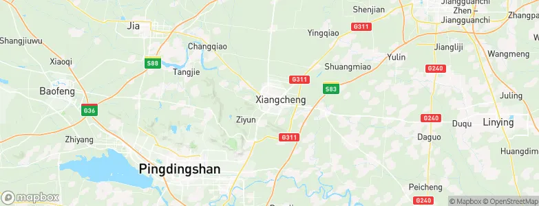 Xiangcheng Chengguanzhen, China Map