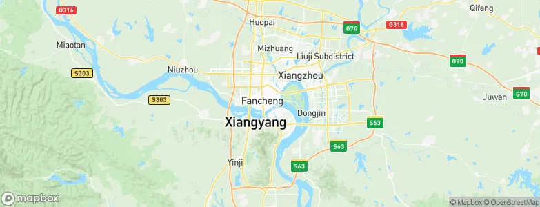 Xiangfan, China Map