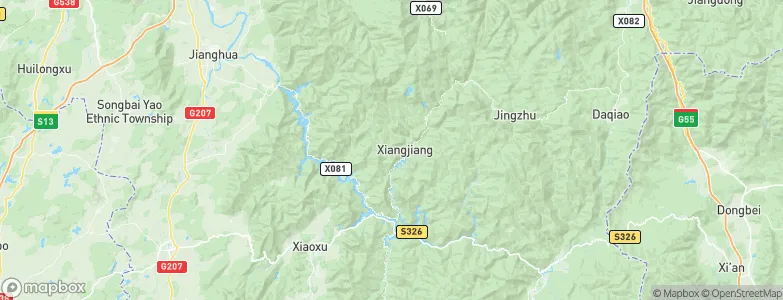 Xiangjiang, China Map