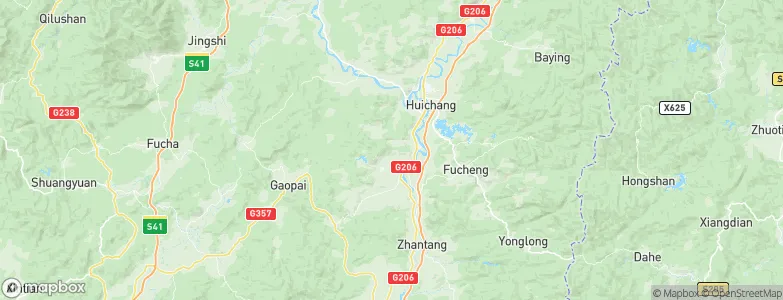 Xiangjiangcun, China Map