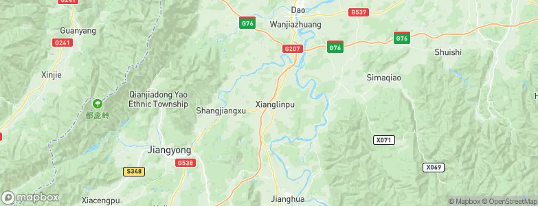 Xianglinpu, China Map