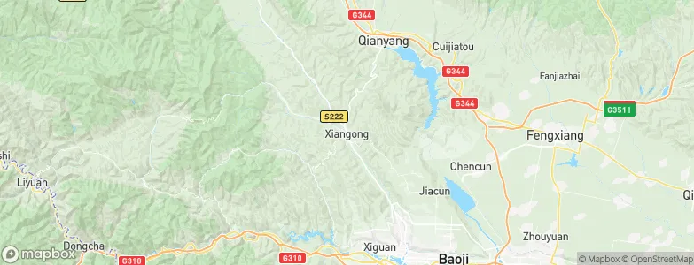 Xiangong, China Map