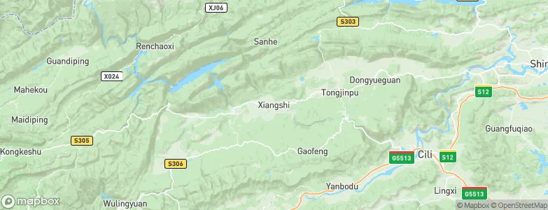 Xiangshi, China Map