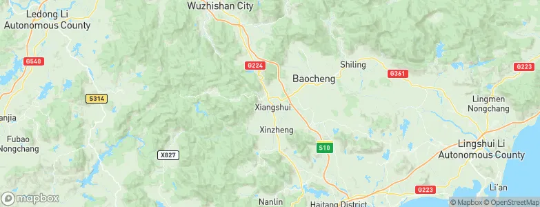 Xiangshui, China Map