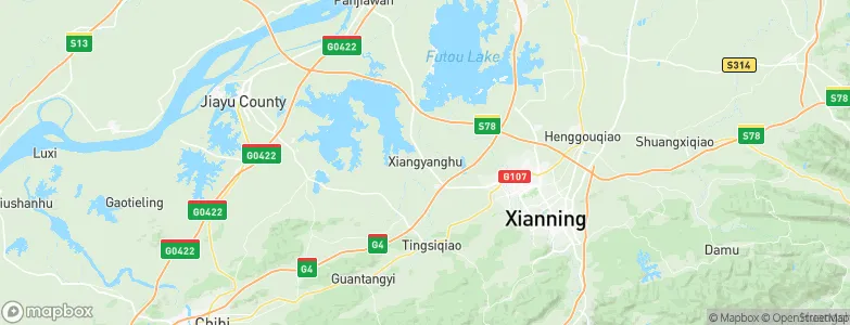 Xiangyanghu, China Map