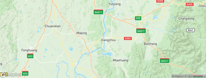 Xiangzhou, China Map
