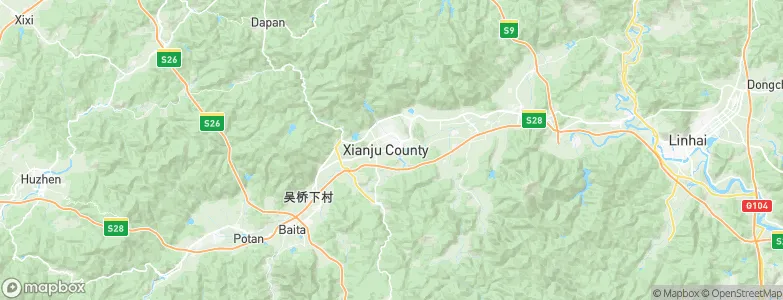 Xianju, China Map
