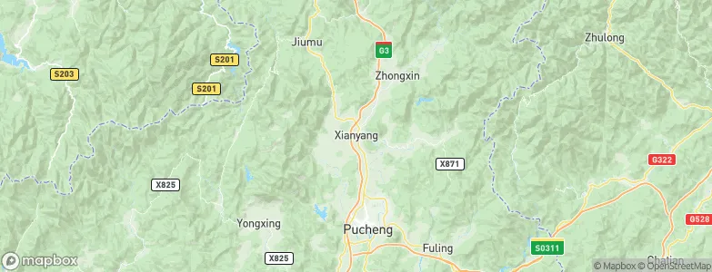 Xianyang, China Map
