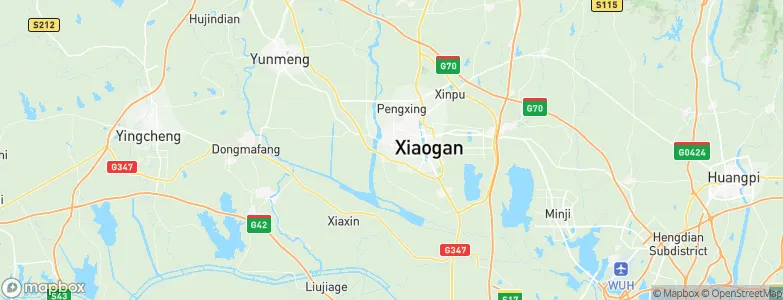 Xiaogan, China Map