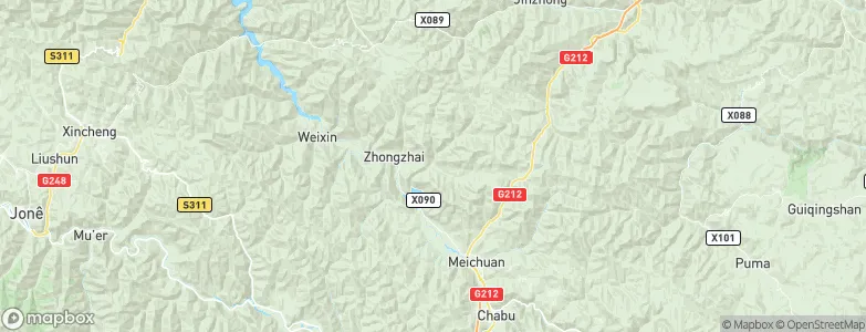 Xiaozhai, China Map