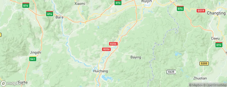 Xiefang, China Map