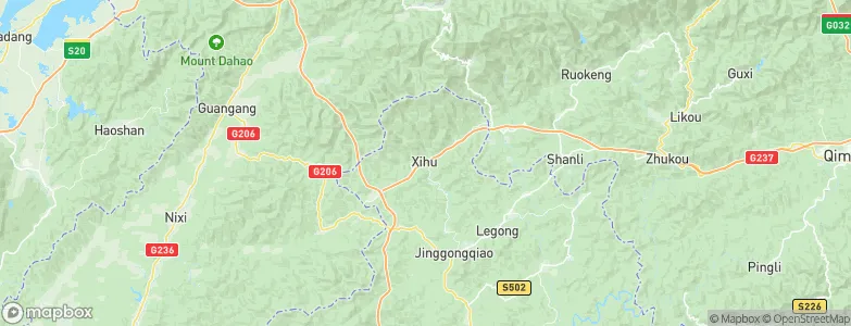 Xihu, China Map