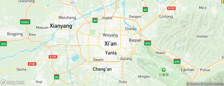 Xincheng, China Map