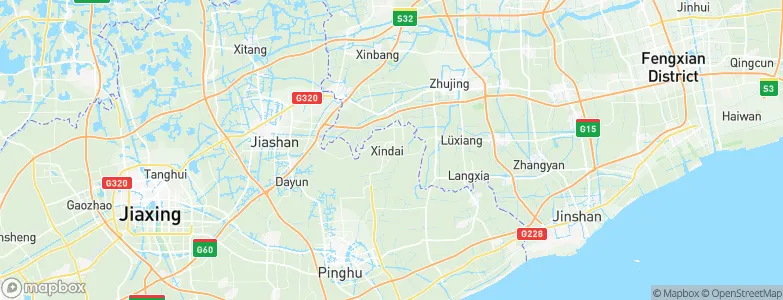 Xindai, China Map