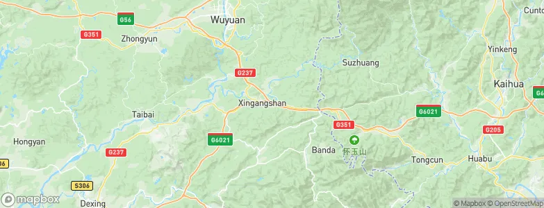 Xingangshan, China Map