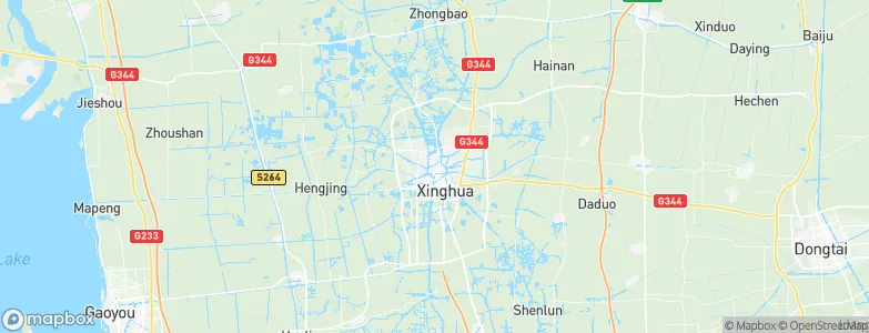 Xinghua, China Map
