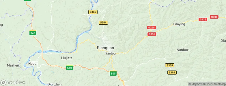 Xinguan, China Map