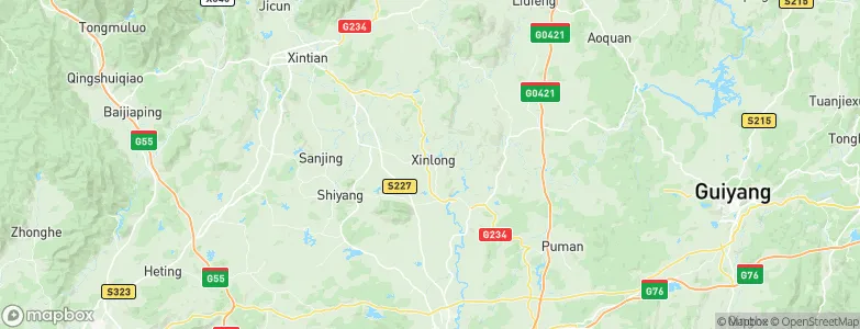 Xinlong, China Map
