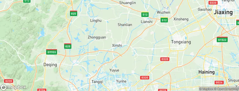 Xinshi, China Map