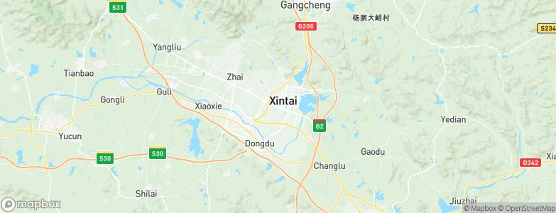 Xintai, China Map