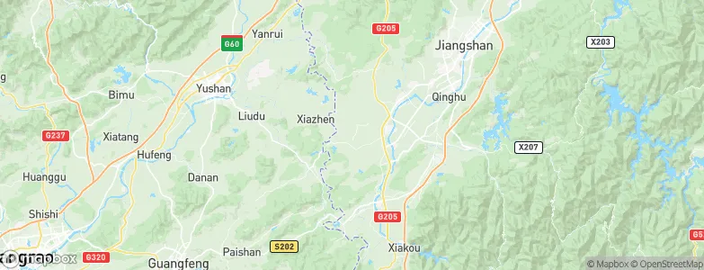 Xintangbian, China Map