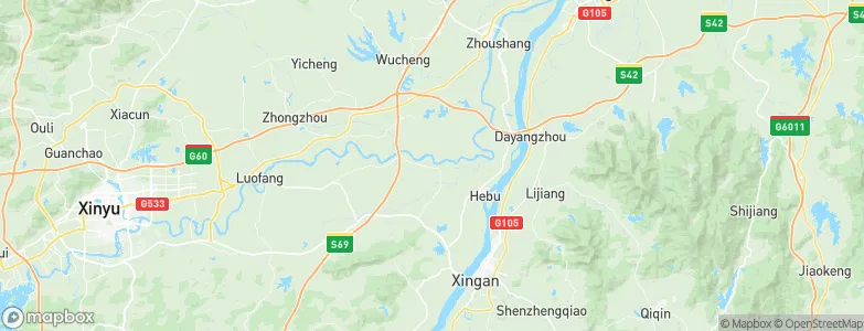 Xinxi, China Map