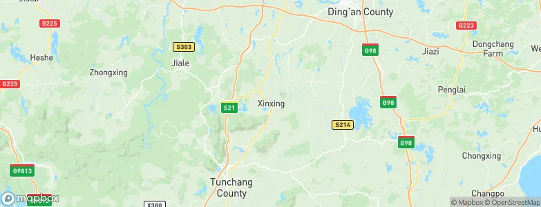 Xinxing, China Map