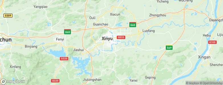 Xinyu, China Map
