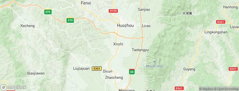 Xinzhi, China Map