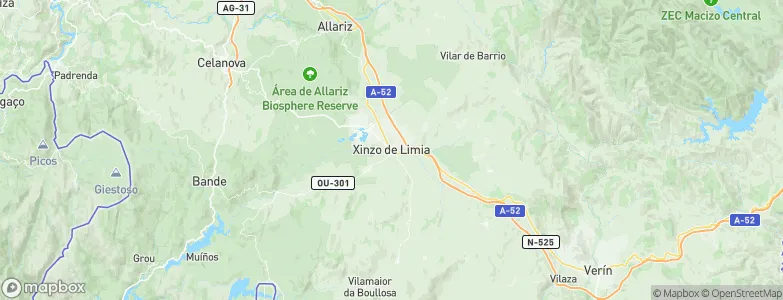 Xinzo de Limia, Spain Map