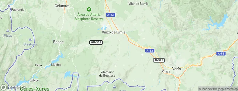 Xinzo de Limia, Spain Map