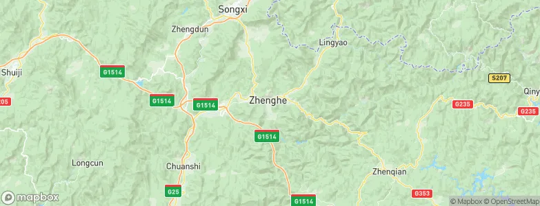 Xiongshan, China Map