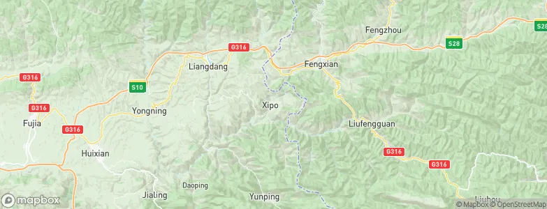 Xipo, China Map