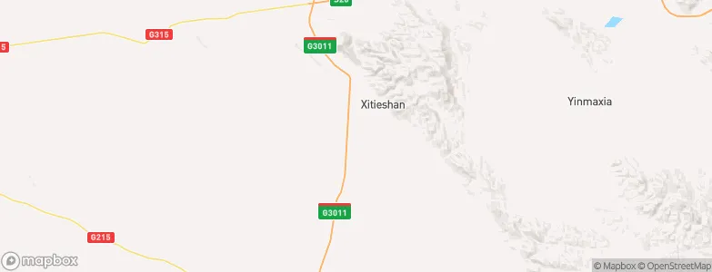 Xitieshan, China Map