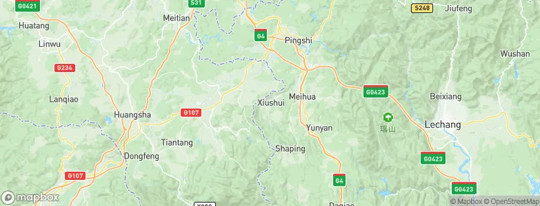 Xiushui, China Map