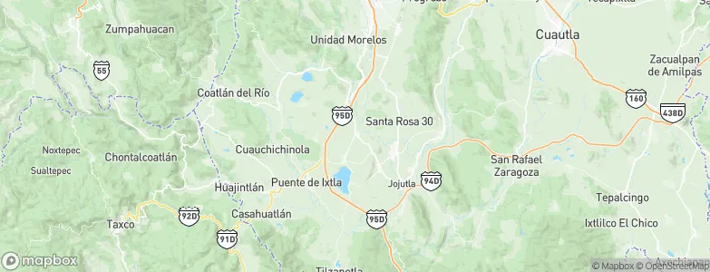 Xoxocotla, Mexico Map