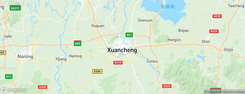 Xuanzhou, China Map