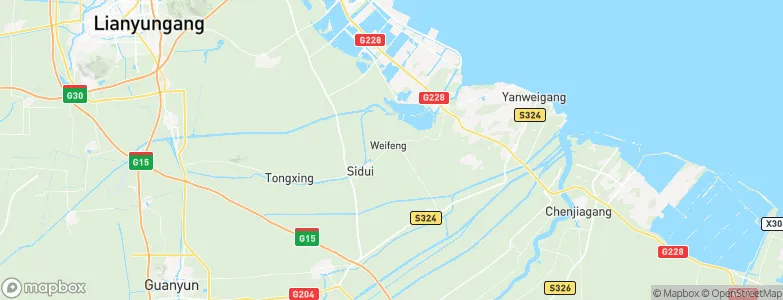 Xufeng, China Map