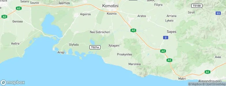 Xylaganí, Greece Map