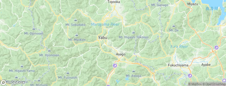 Yabu, Japan Map