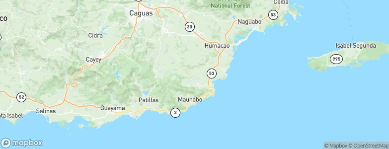 Yabucoa, Puerto Rico Map
