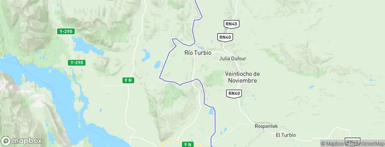 Yacimiento Río Turbio, Argentina Map
