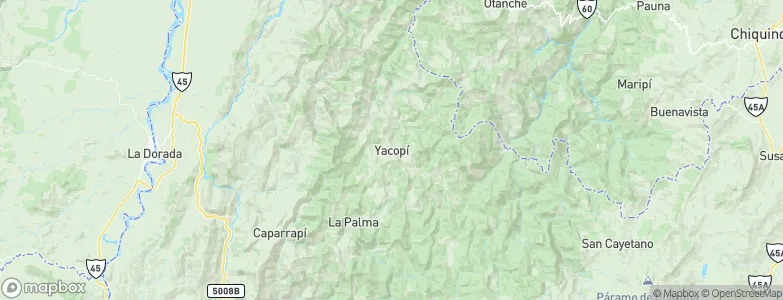 Yacopí, Colombia Map