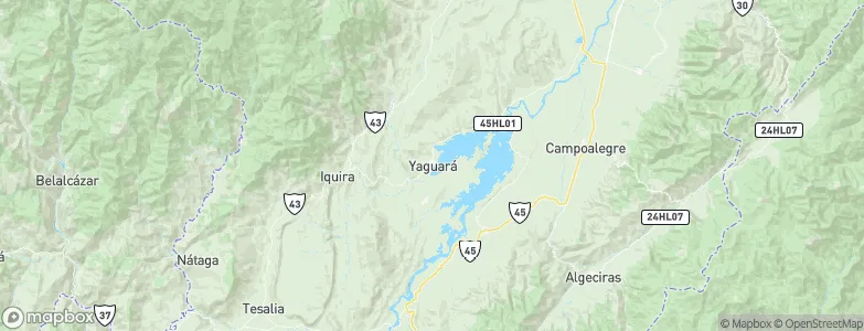 Yaguará, Colombia Map