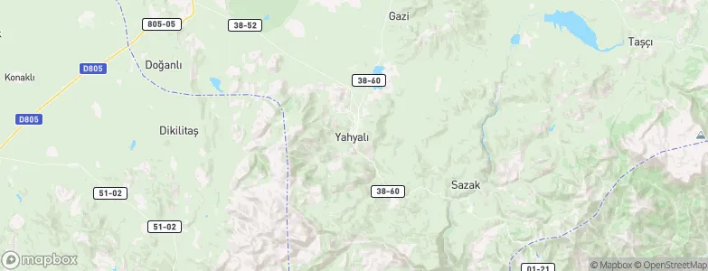 Yahyalı, Turkey Map